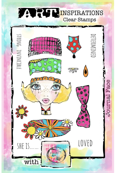 Art Inspirations - Designs by Zinski - Journal Face - A5 - 14 Stamps