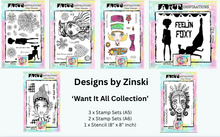 Art Inspirations - Designs by Zinski - Want It All Collection (47 Stamps & 1 Stencil)
