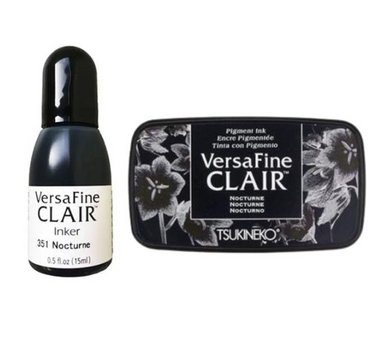 Tsukineko Versafine Clair Ink Pad & Reinker Set - Nocturne