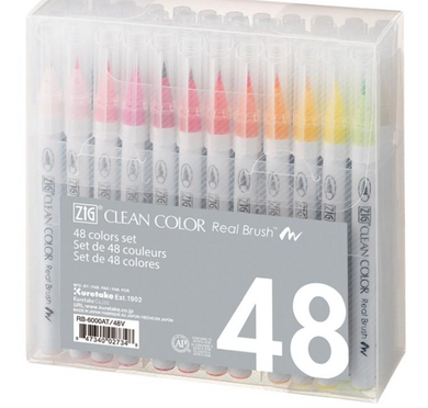 Kuretake Zig Clean Colour 48 pen set