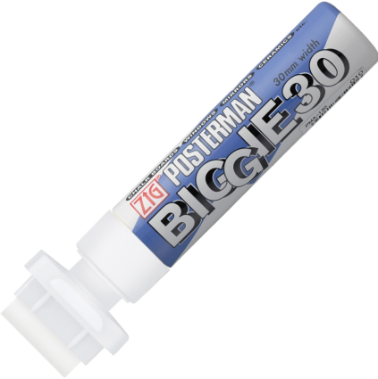 Kuretake - Zig Posterman Biggie 30 - White