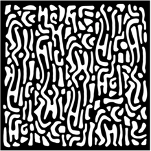 Woodware Stencil by Francoise Read - Wiggles - 6" x 6"