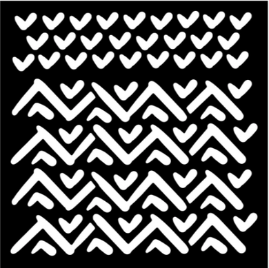 Woodware Stencil by Francoise Read - Tribal - 6