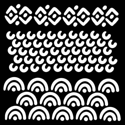 Woodware Stencil by Francoise Read - Batik - 6