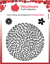 Woodware Clear Stamp Set - Stitched Circle Clear Stamp - 10 x 10cm