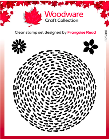 Woodware Clear Stamp Set - Stitched Circle Clear Stamp - 10 x 10cm
