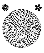 Woodware Clear Stamp Set - Stitched Circle Clear Stamp - 10 x 10cm