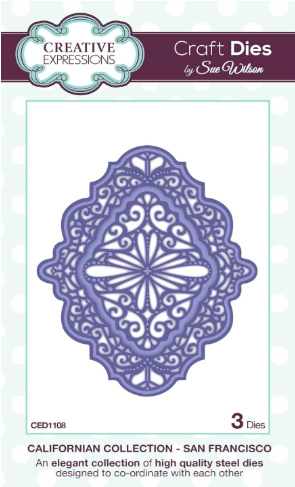 Creative Expressions Craft Dies by Sue Wilson Californian Collection - San Francisco 3 Dies