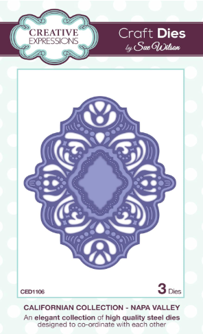 Creative Expressions Craft Dies by Sue Wilson Californian Collection - Napa Valley 3 Dies