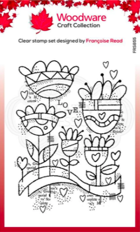 Woodware Clear Stamp Set - Love Garden - A6