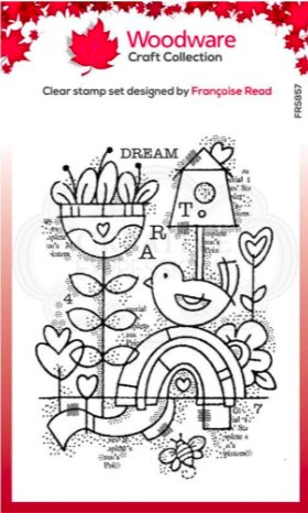 Woodware Clear Stamp Set - Dream Garden - A6