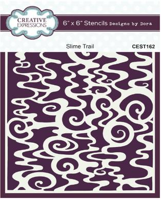 Creative Expressions - Stencil Designs by Dora - Slime Trail - 6