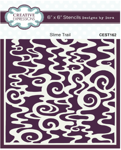 Creative Expressions - Stencil Designs by Dora - Slime Trail - 6
