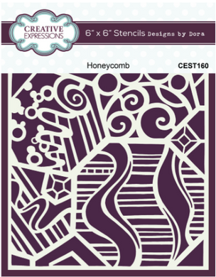 Creative Expressions - Stencil Designs by Dora - Honeycomb - 6
