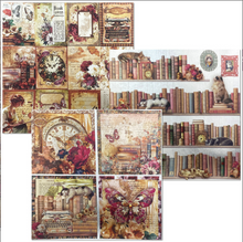 Ciao Bella - Book Lovers - Deluxe Paper Silver & Vellum Dual Pack - 6" x 6" Mixed - Pack of 6 - CBXQ004