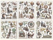 Stamperia Voyages Fantastiques Rub on Selection - 20.5x23 cm - 6 pages