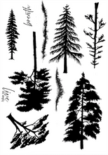 Art Inspirations - Designs by Sylvia Allan - Trees - A5 stamp set - (10 Stamps)