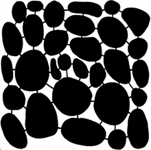 Art Inspirations Stencil - Designs by Leonie - Blobs 8”x 8”