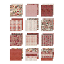 Tim Holtz Idea-ology - Palette Paper Collection: Red Paper Pad -12"x12" - 200 GSM