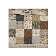 Tim Holtz Idea-ology - Palette Paper Collection: Neutral Paper Pad -8"x8" - 200 GSM
