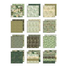 Tim Holtz Idea-ology - Palette Paper Collection: Green Paper Pad -12"x12" - 200 GSM