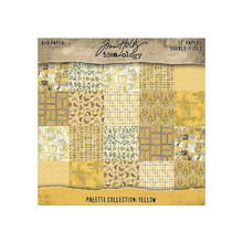Tim Holtz Idea-ology - Palette Paper Collection: Yellow Paper Pad -8"x8" - 200 GSM