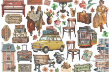Stamperia - Art of Travelling Collection - Ephemera with Adhesive Backs DFLCT79
