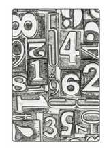 Sizzix by Tim Holtz - 3-D Texture Fades - Numbered - Large A5