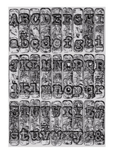 Sizzix by Tim Holtz - 3-D Texture Fades - Typewriter - Large A5