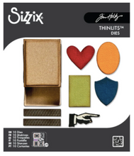Sizzix by Tim Holtz - Thin Lits Die - Vault Matchbox - 10 pieces