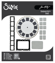 Sizzix by Tim Holtz - Thin Lits Die - Vault Picture Show - 15 pieces
