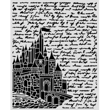 Stamperia - Wonderland Collection - Mixed MediaArt Thick Stencil - Castle - 20cm x 25cm