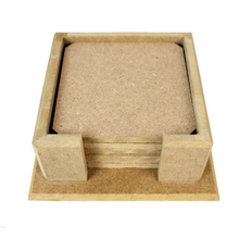 MDF Coaster Set (11x11x5cm)