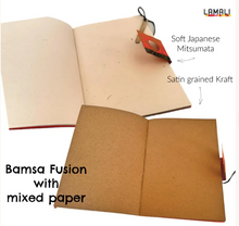 Lamali Bamsa Fusion Notebook – (Olive Green & Black with Silver Pattern) 108 Pages (15x21cm)