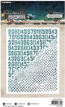 Studio Light - Gearhead's Workshop - Numbers & Dots Stencil