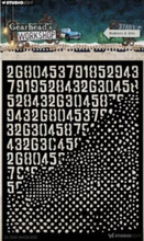 Studio Light - Gearhead's Workshop - Numbers & Dots Stencil