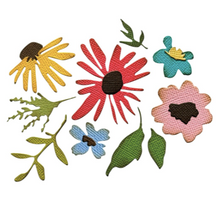 Sizzix by Seth Apter - Thinlits/ 2D Texture Fades Die Set & Embossing Folder - Vault Floristry