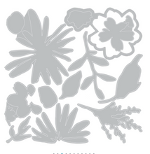 Sizzix by Seth Apter - Thinlits/ 2D Texture Fades Die Set & Embossing Folder - Vault Floristry