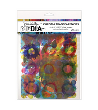 Dina Wakley MEdia Chroma Transparencies - Painted Elements