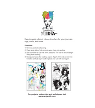 Dina Wakley MEdia Rub-Ons - On Their Mind - 2 Sheets