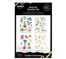 Arden Creative Studio Garden Chronicles 6x8 Inch Rub-On Transfer Set by Katie Pertiet