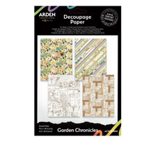 Arden Creative Studio Garden Chronicles 6x8 Inch Decoupage Paper (12pcs) by Katie Pertiet
