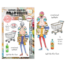 AALL & Create - Dee Shops - Dee Unfiltered - A7 Stamp Set - TP-1434