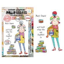 AALL & Create - Purr-plexed Dee - Dee Unfiltered - A7 Stamp Set - TP-1438