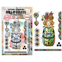 AALL & Create - ZOUKI Poppie - Lovely Couleurs - A7 Stamp Set - TP-1480