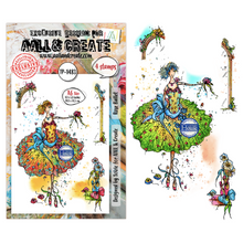 AALL & Create - Rose Ballet - Carried Dreams - A6 Stamp Set - TP-1483
