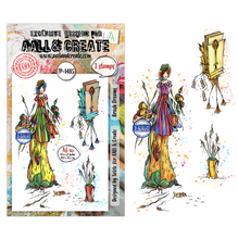 AALL & Create - Brush Dreams - Carried Dreams - A6 Stamp Set - TP-1485