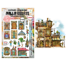 AALL & Create - Sidewalk Stories - Dreamtropolis - A5 Stamp Set - TP-1473
