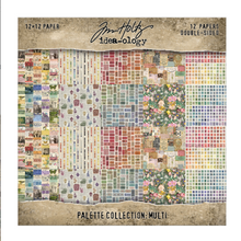 Tim Holtz Idea-ology - Palette Paper Collection: Multi Paper Pad -12"x12" - 200 GSM