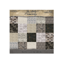 Tim Holtz Idea-ology - Palette Paper Collection: Charcoal Paper Pad -8"x8" - 200 GSM